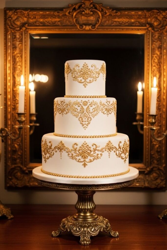 Ivory & Gold Filigree Dream
