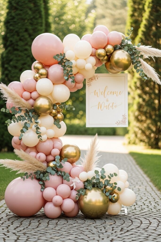 Colour-Coordinated Balloon Arches