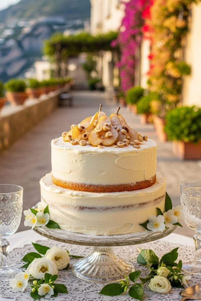 Ricotta and Pear Layer Cake