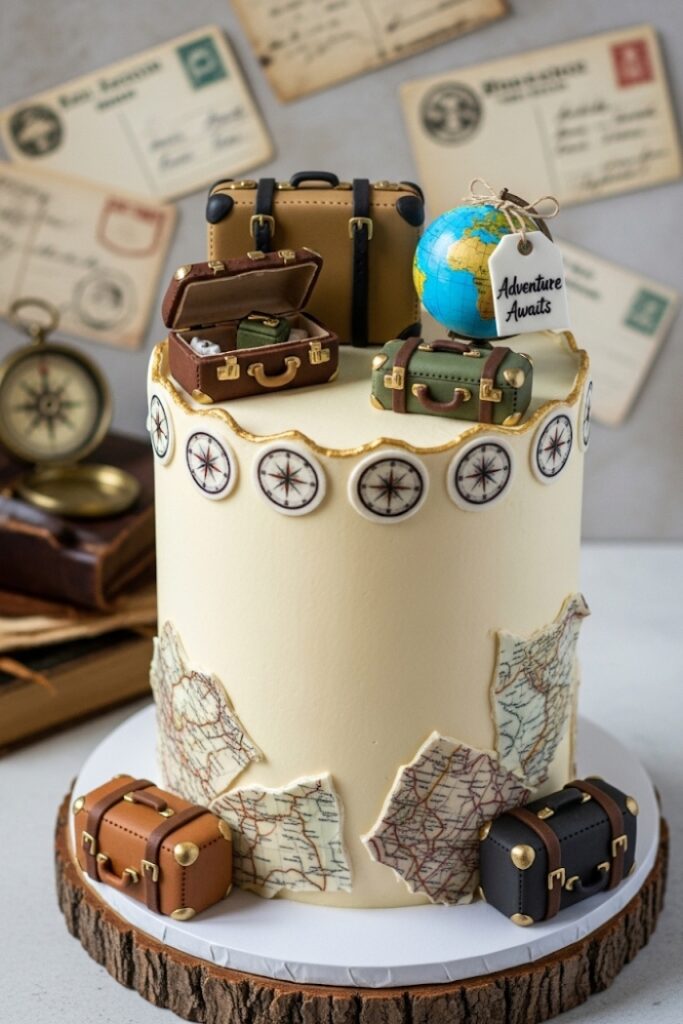 Travel-Themed Suitcase Topper