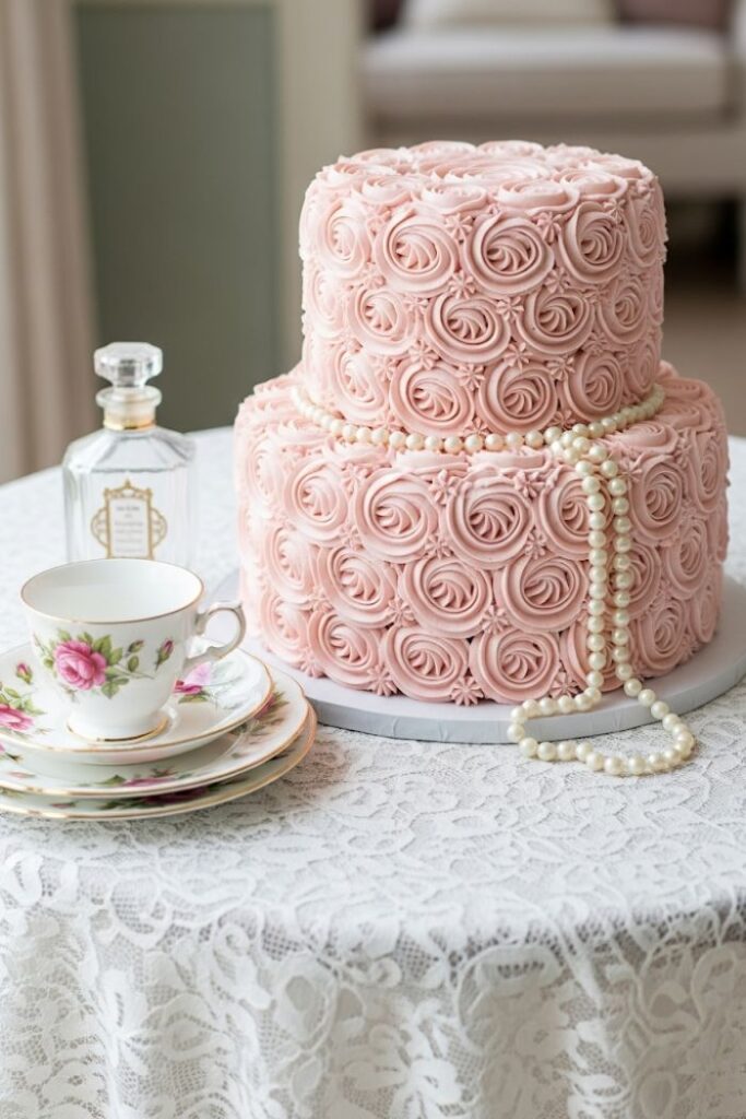 Blush Rosette Buttercream Beauty