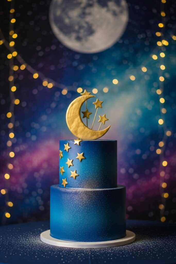 Celestial Moon & Stars Topper