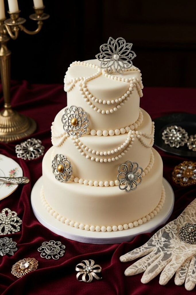 Heirloom Brooch Cake