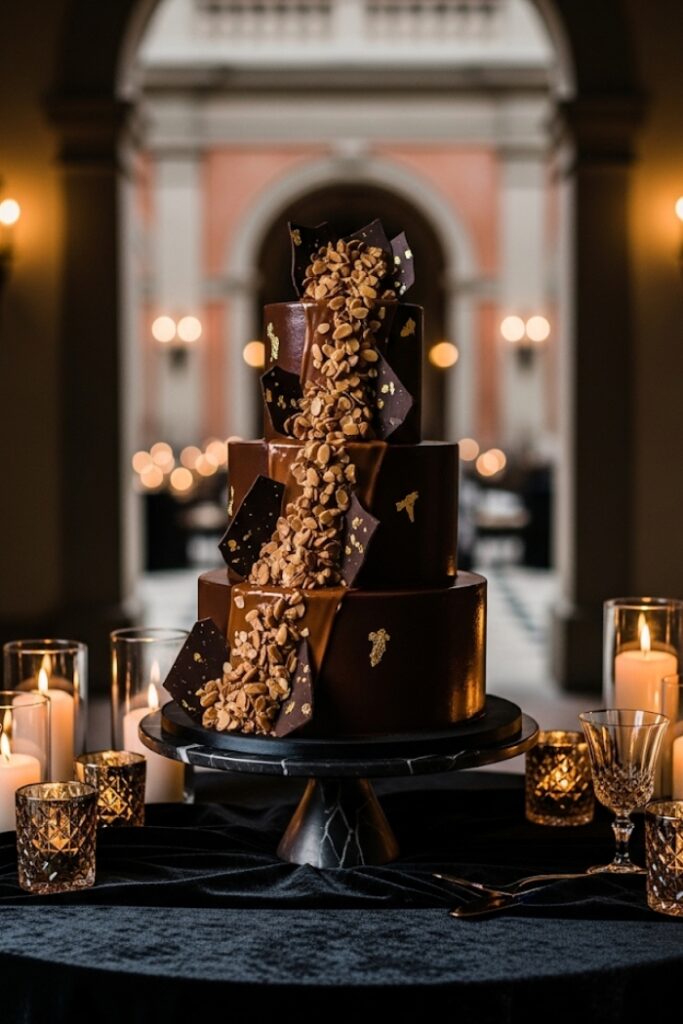Chocolate Amaretto Wedding Cake