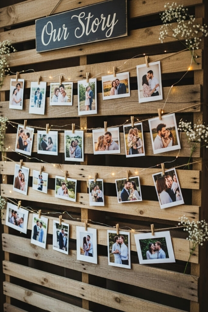Photo Clothesline Displays