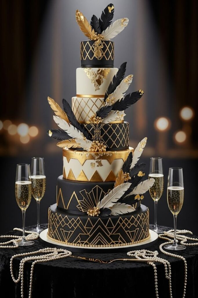 Art Deco Feather Fantasy