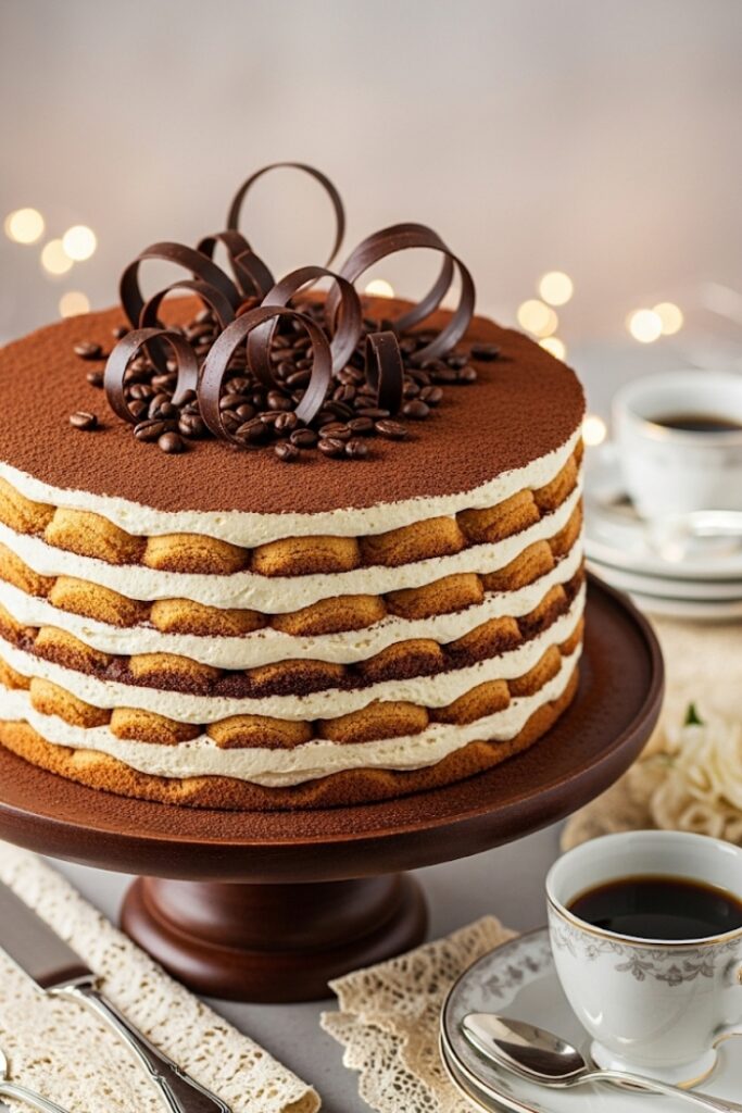 Tiramisu Layer Cake