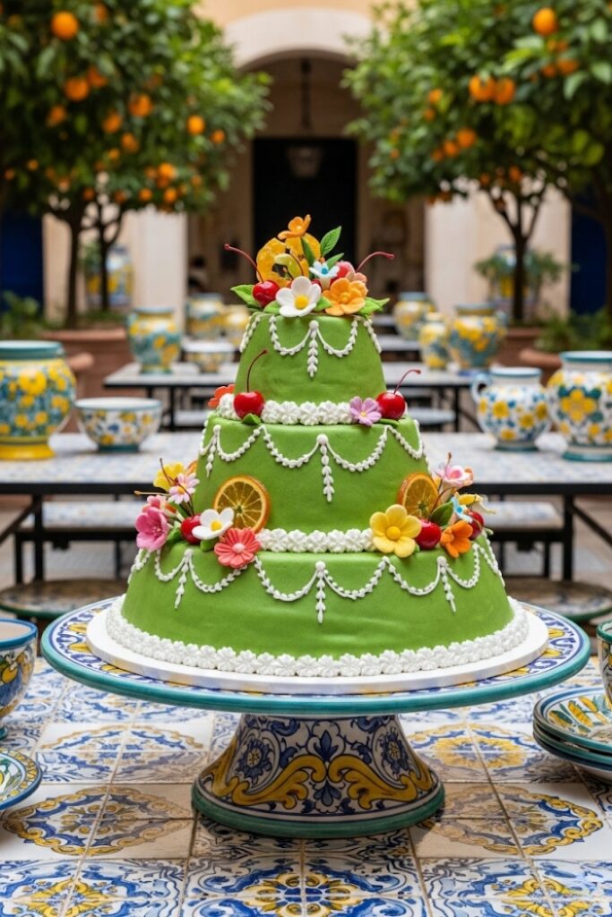 Sicilian Cassata Wedding Cake
