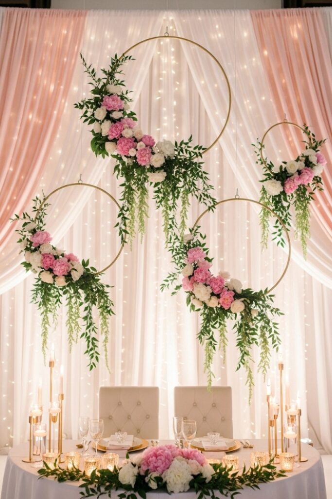 Floral Hoop Installations