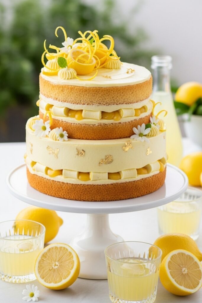 Limoncello Infused Sponge Cake