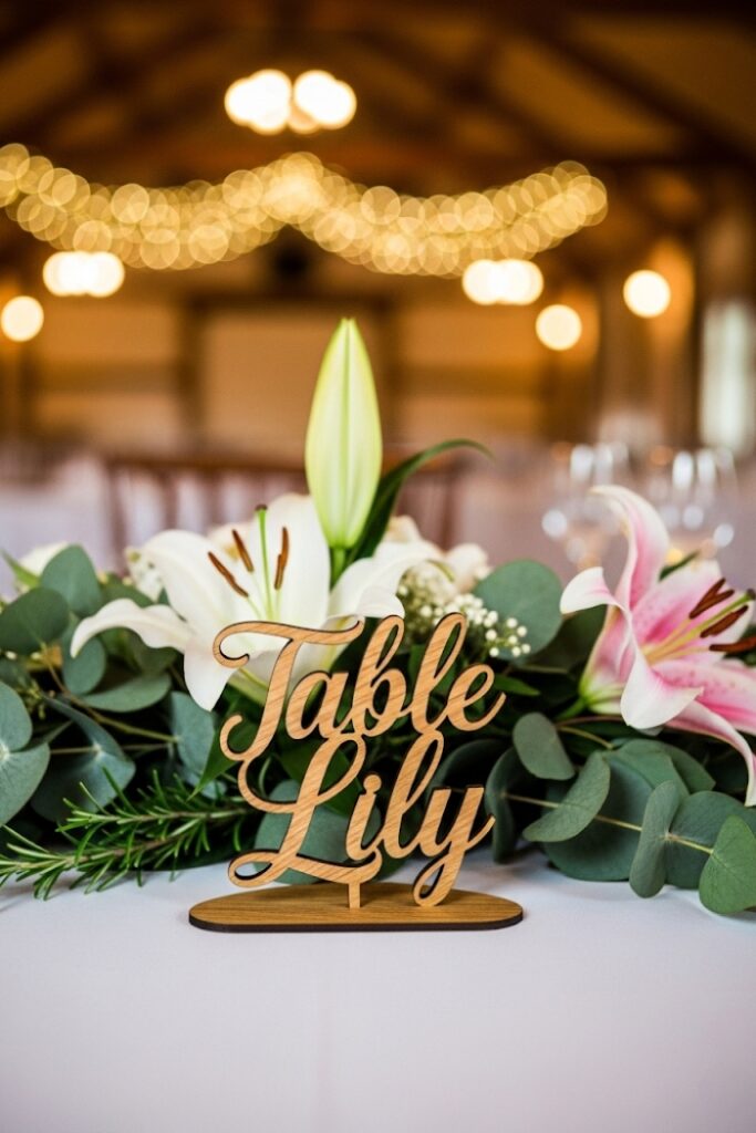 Laser-Cut Wood Names
