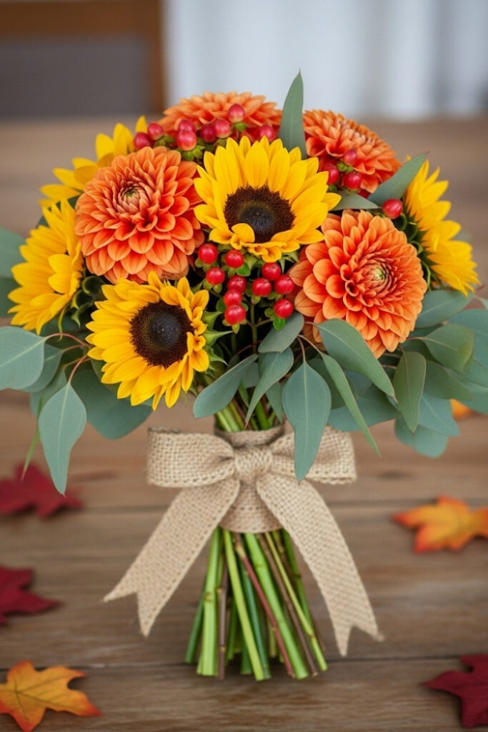 Rustic Autumn Harvest Bouquet