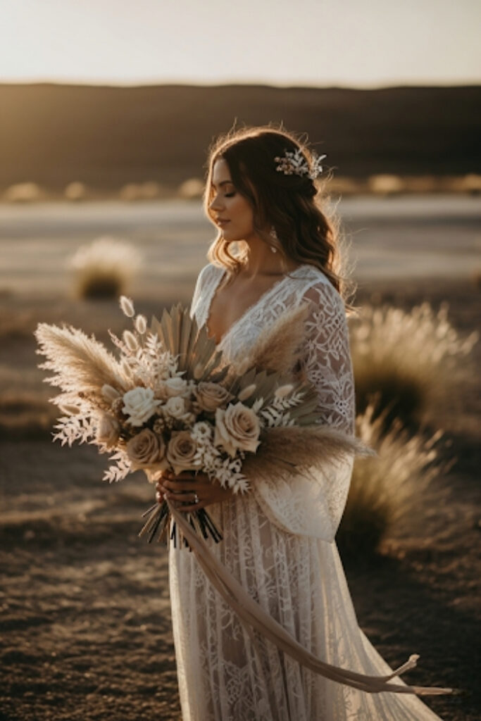 Boho Pampas & Neutral Blooms