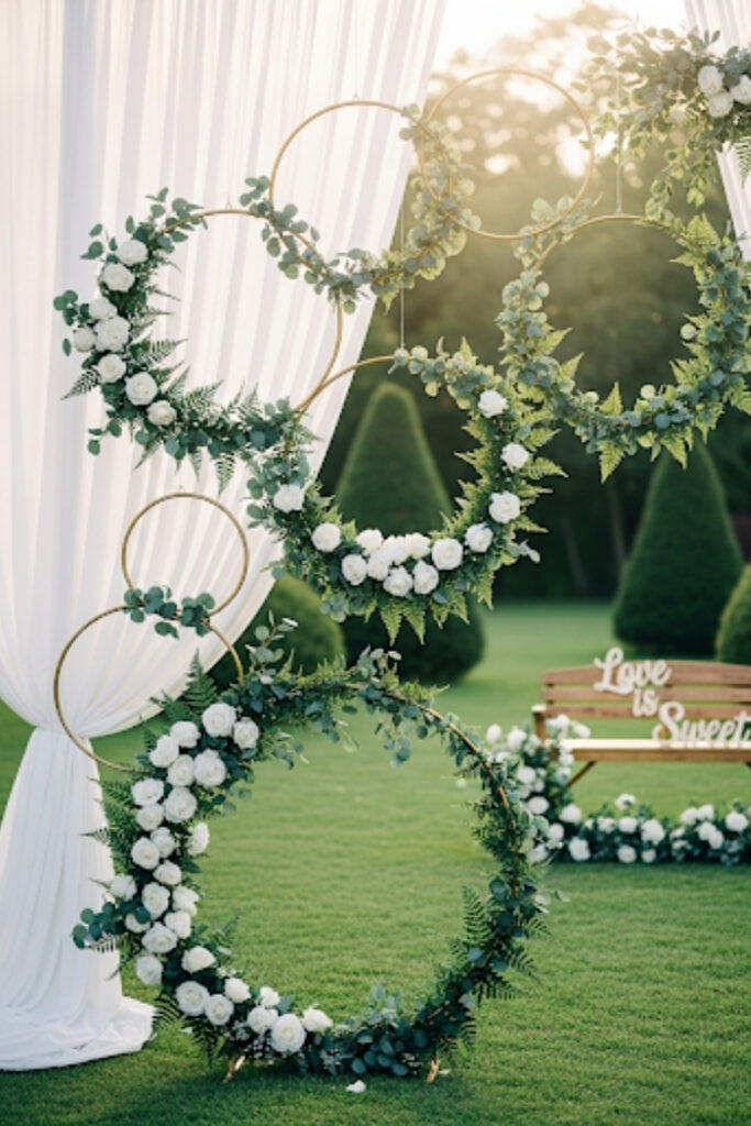 Greenery Hoop Installation