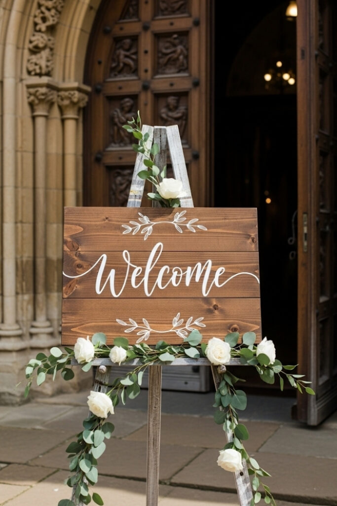 Personalized Wooden Welcome Sign