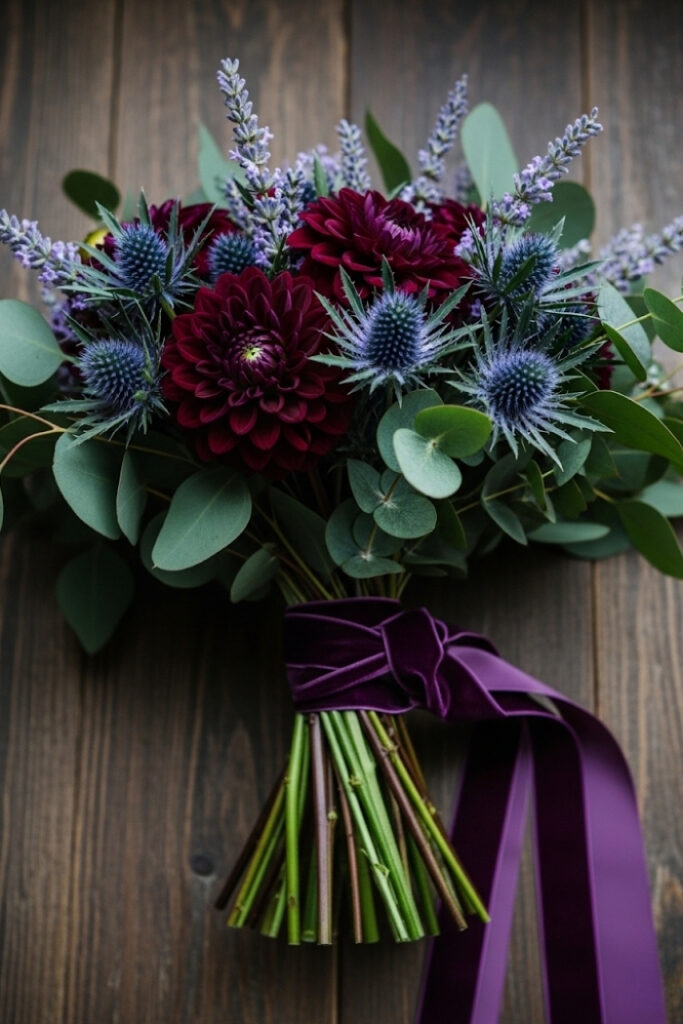 Moody Plum and Navy Elegance