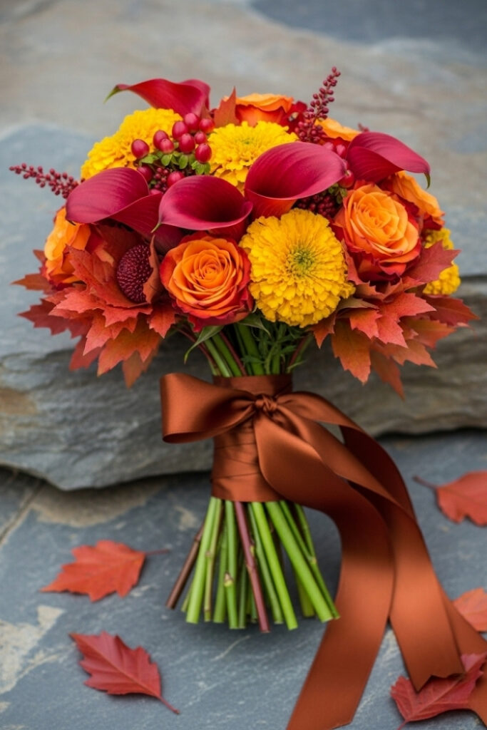 Maple-Inspired Fall Bouquet