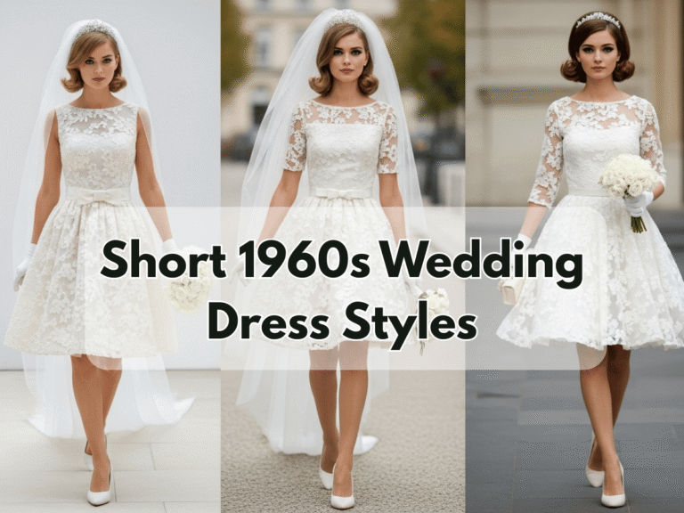 Short 1960s Wedding Dresses style