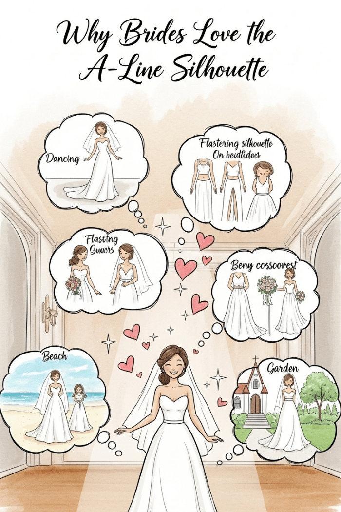 Why Brides Love the A-Line Silhouette