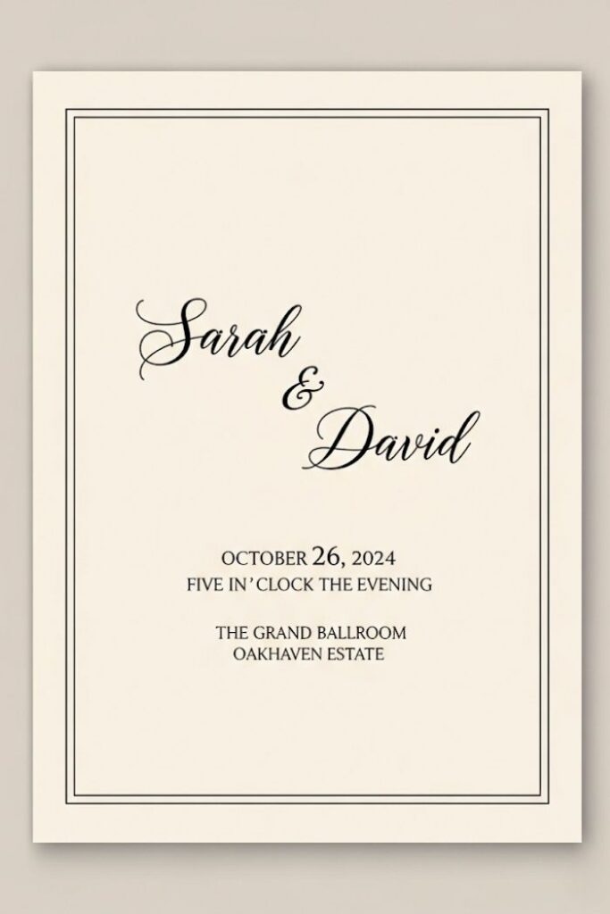 Classic Script on Ivory