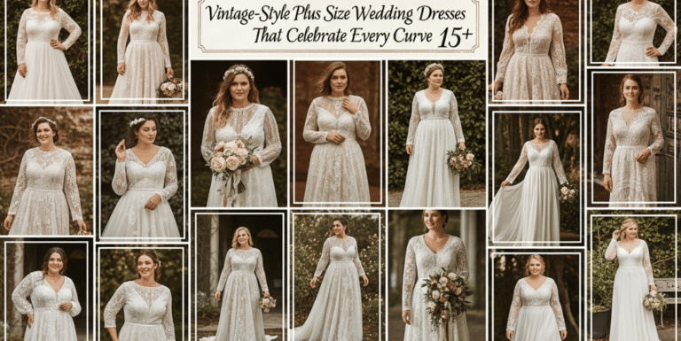 Vintage-Style Plus Size Wedding Dresses