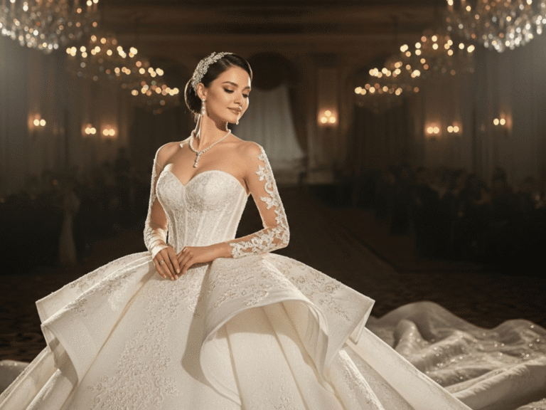 Dramatic Ball Gown Wedding Dress