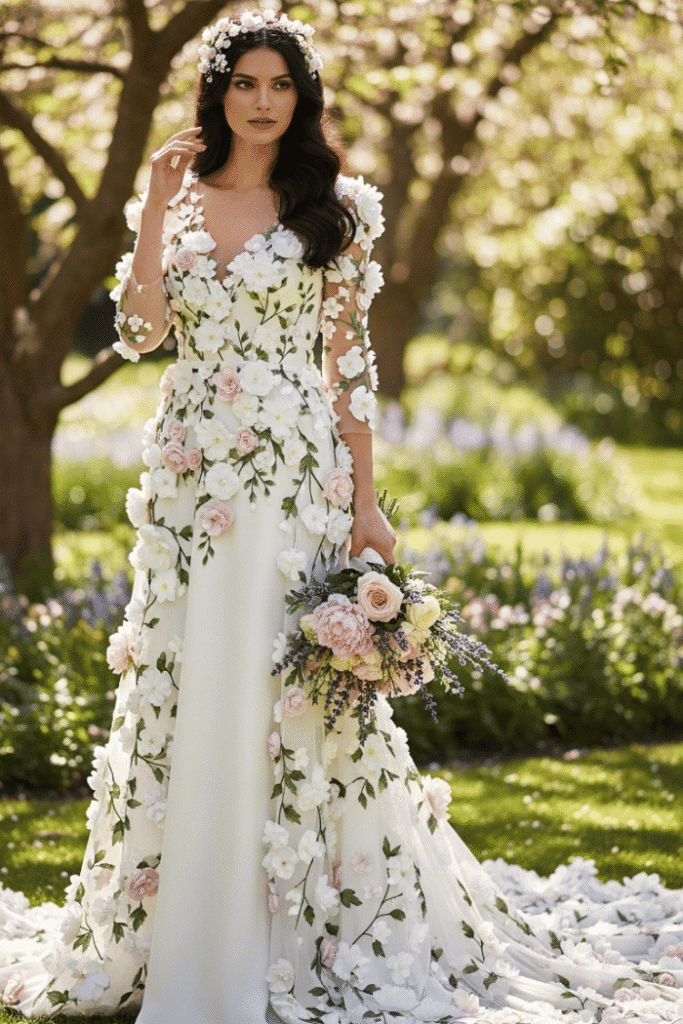 Tall 3D Floral Accents