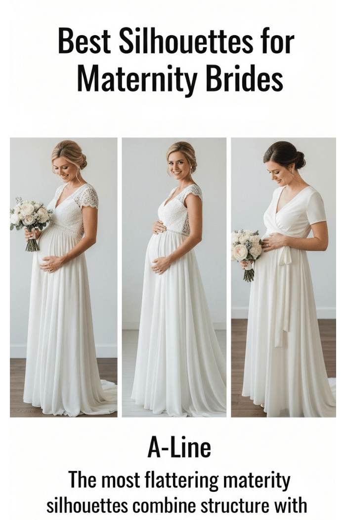 Best Silhouettes for Maternity Brides