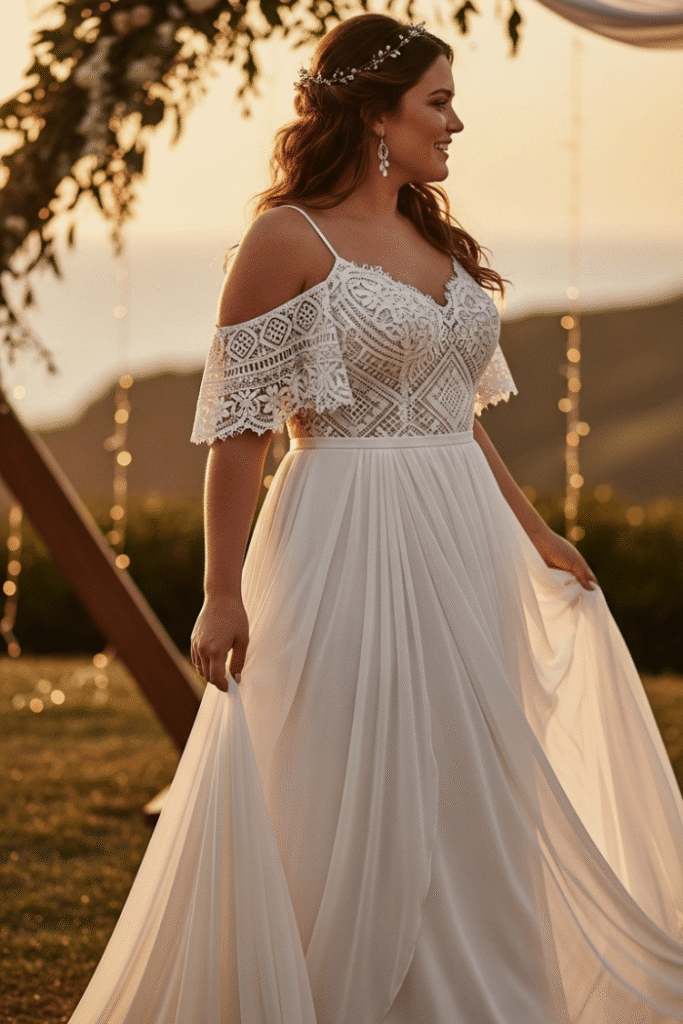 Boho Crochet and Draped Skirt