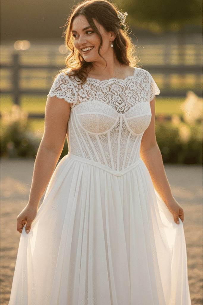 Corset Bodice and Billowy Skirt