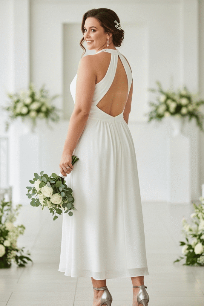 Halter Midi with Open Back