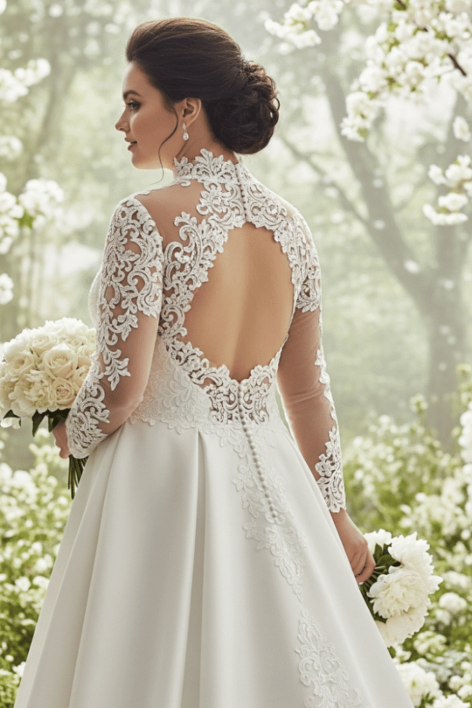 High Neckline or Keyhole Back
