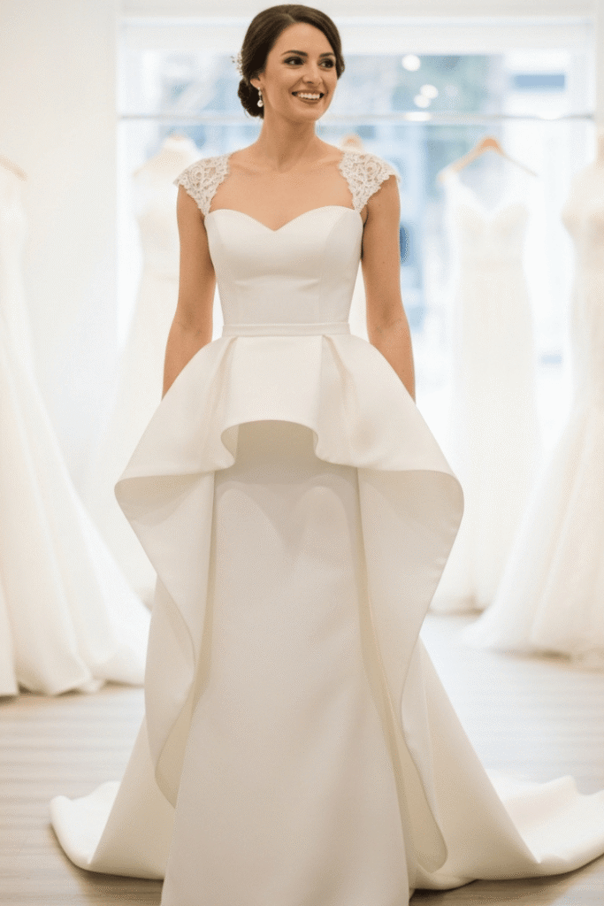 Petite Peplum Details