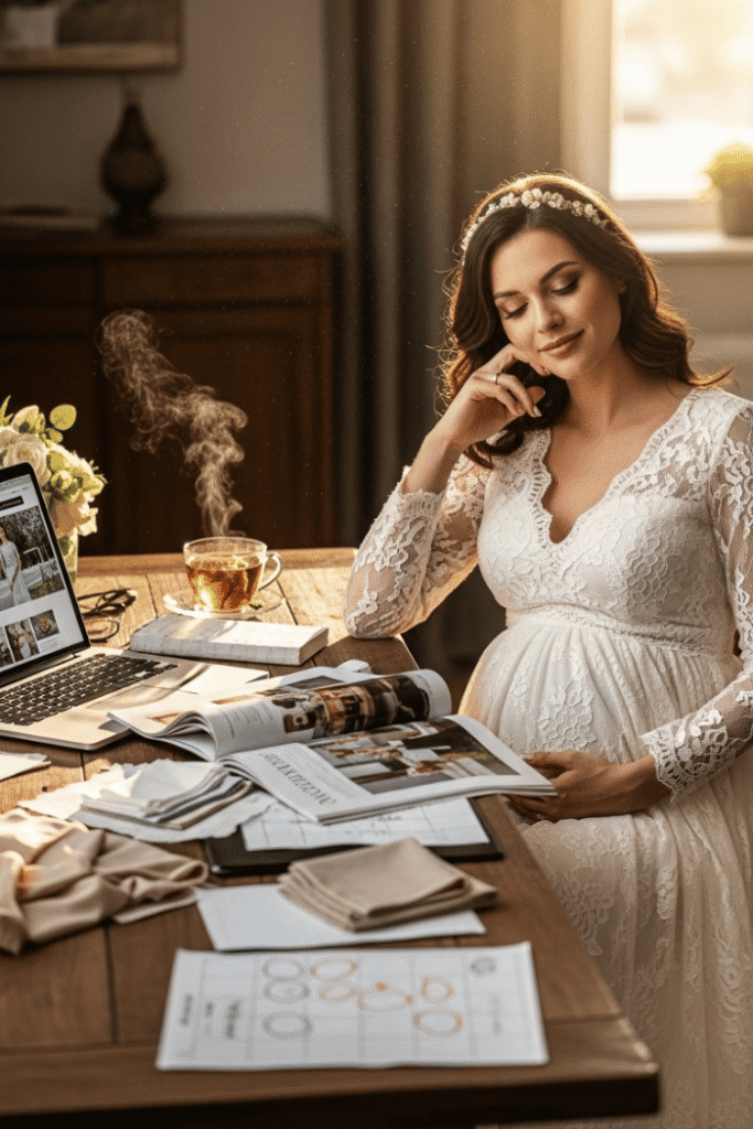 Pregnant Bride Manage Stress During Wedding Planning