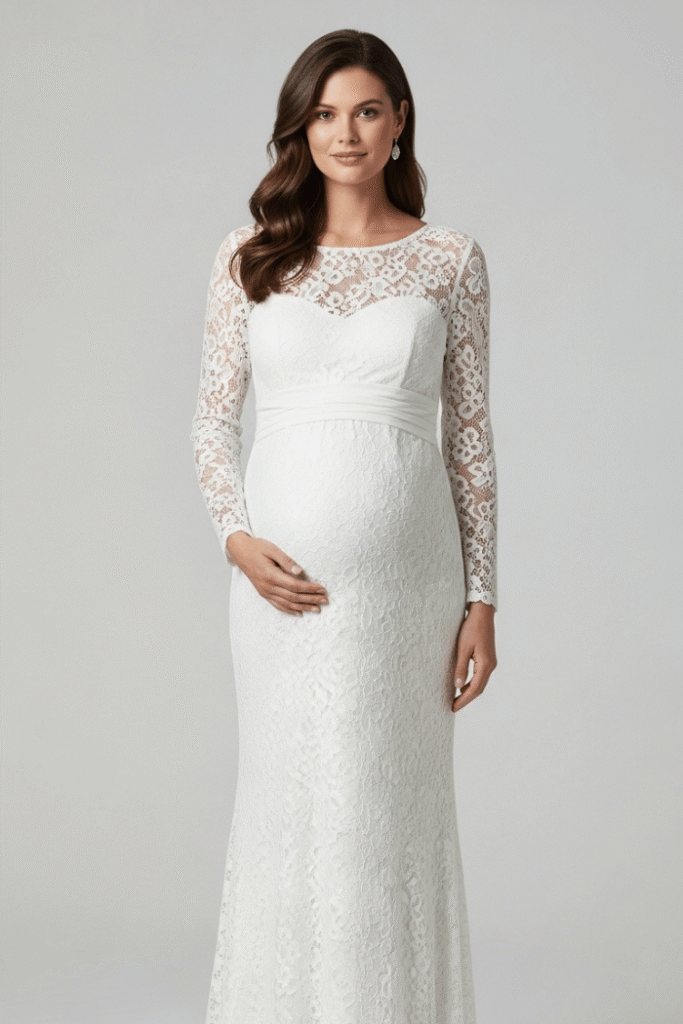 Stylish Maternity Seraphine Ofelia Lace Gown