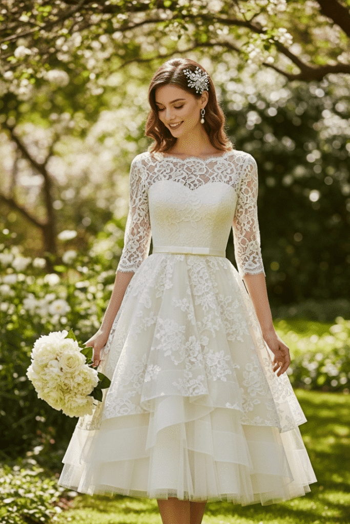 What Is a Tea-Length Wedding Dress